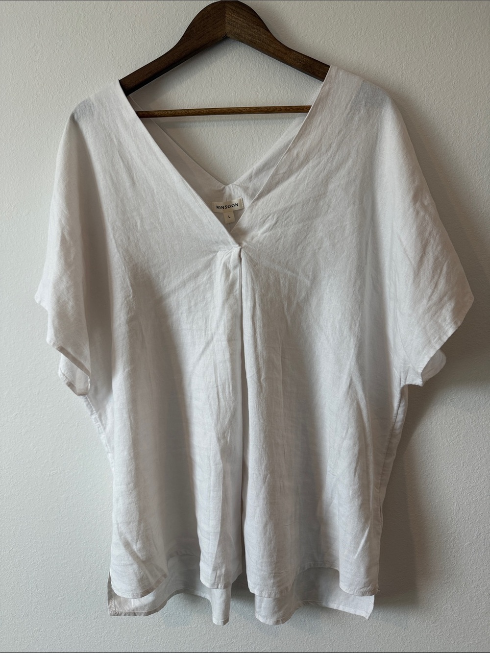 Monsoon linen mix blouse L